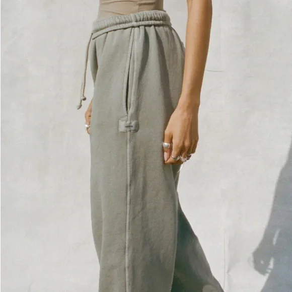 JOAH BROWN oversize straight leg jogger - vetiver - Picture 2 of 5